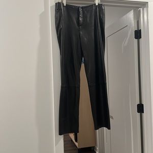 EUC DIVINE Banana Republic Black Leather Trousers